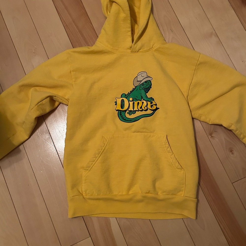 Dime Yellow Graphic Hoodie for Men